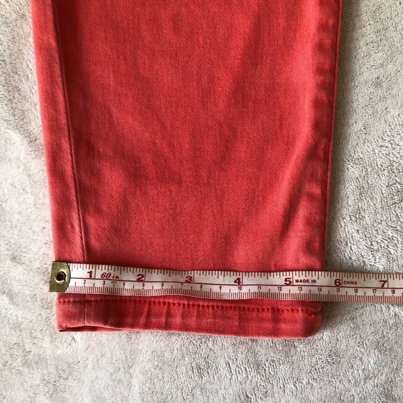 CAbi Lobster Skinny Pants Style #747 Size 4 Orange Coral - Picture 5 of 13